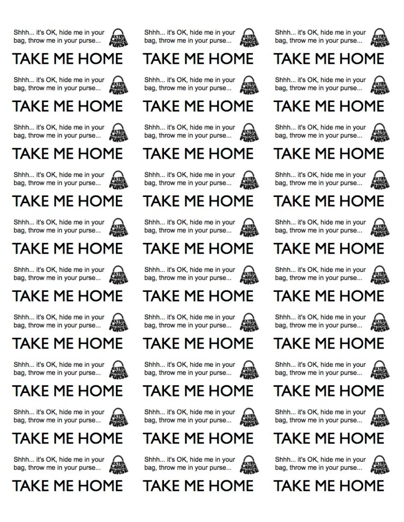 TAKE ME HOME STICKERS
